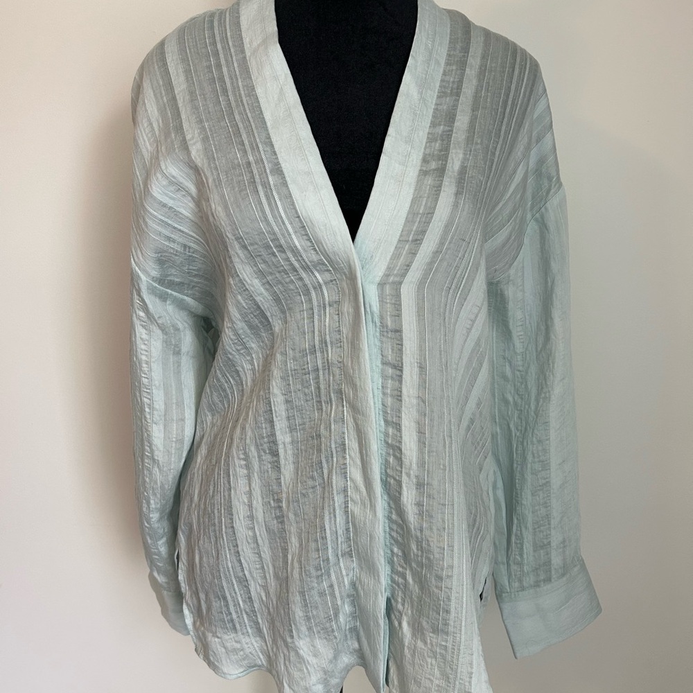 Vince Sea Glass Blouse